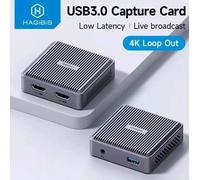 Hagibis 4K HDMI-Compatible Video Capture Card | Loop Out for Game Stream Grabber