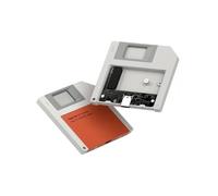 Hagi lloggiamento SSD, stile floppy disk USB 3.2 Gen2 10Gbps a NVMe PCI-E M.2 2230/2242 SSD Case, M.2 custodia per disco rigido esterno per MacBook Laptop iPad Android iPhone 17 Pro Max (arancione