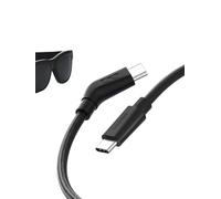 Hagi R - Cavo per occhiali smart, USB-C, per ricarica e alimentazione, 10 Gbps, 4 K60 Hz, 240 W, con giunto a cuneo, ultra sottile, flessibile, per XREAL One/Air RayNeo Air VITURE (1,5 m)