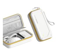 Hagi ustodia da viaggio per organizzare elettronicamente, custodia rigida in EVA, custodia portatile per mouse, caricabatterie, cavi, power bank, schede SD, dischi flash USB, accessori (bianco)