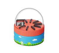 Hagibis Custodia per giochi per Nintendo Switch, PS Vita, custodia rotante per carte da gioco con 10 slot per schede, supporto magnetico per carte da disegno portatile (blu), Blu, S, Cambia gioco