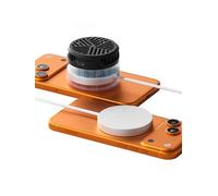 Hagibis Qi2.2 - Caricatore magnetico wireless magnetico a due lati, 25 W, per iPhone 17, 16, 15 Pro Max, AirPods4/3/2/Pro, Galaxy S26, S25, S24 Ultra, serie Pixel 10 (argento)
