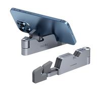 Hagibis Soporte para teléfono celular para escritorio, 4 en 1, plegable, de aluminio, portátil, con abrebotellas, abrebotellas, regla para iPhone 15, 14, 13, 12, 11 Pro Max, Samsung Galaxy