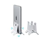 Hagibis Supporto Verticale per Laptop, Supporto per Notebook Regolabile Staffa salvaspazio per MacBook Pro, Mac Mini, iPad, Surface, Samsung, Lenovo, Huawei, HP, Dell (ABS bianco)