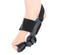 HAGJII Divaricatore Alluce Valgo E Supporto Per Alluce Valgo Manopola Regolabile Alluce Valgo Correttore Per Donne E Uomini, Tutore Alluce Valgo Correttivo Con Cuscinetto In Silicone(Nero)