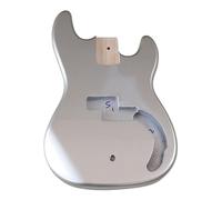 HAGJII Incompiuta Corpo Della Chitarra Per Basso Elettrico Luce Argento Corpo Per Chitarra Strumenti Musicali Accessori Parti Fai Da Te