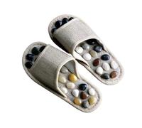 HAGJII Pantofole Da Massaggio Massaggiatore Plantare A Ciottoli Rilascio Miofasciale Pantofole Per Digitopressione Antiscivolo Scarpe Da Massaggio Sollievo Dal Dolore Da Neuropatia(Gray,42-43 EU)