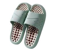 HAGJII Pantofole Da Massaggio, Pantofole Per Digitopressione Scarpe Da Massaggio Sollievo Dal Dolore Da Artrite Massaggianti Per Mamma, Papà E Genitori(Verde,38-39 EU)