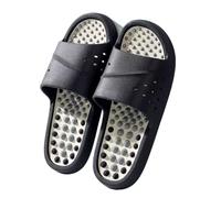 HAGJII Pantofole Da Massaggio, Pantofole Per Digitopressione Scarpe Da Massaggio Sollievo Dal Dolore Da Artrite Massaggianti Per Mamma, Papà E Genitori(Nero,40-41 EU)