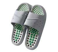 HAGJII Pantofole Da Massaggio, Pantofole Per Digitopressione Scarpe Da Massaggio Sollievo Dal Dolore Da Artrite Massaggianti Per Mamma, Papà E Genitori(Gray,42-43 EU)