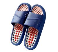 HAGJII Pantofole Da Massaggio, Pantofole Per Digitopressione Scarpe Da Massaggio Sollievo Dal Dolore Da Artrite Massaggianti Per Mamma, Papà E Genitori(Blu,42-43 EU)