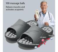 HAGJII Pantofole Da Massaggio Sollievo Dal Dolore Al Tallone E All'arco Plantare Pantofole Per Digitopressione Rilassamento E Sollievo Dallo Stress Scarpe Da Massaggio(40-41 EU,Gray)