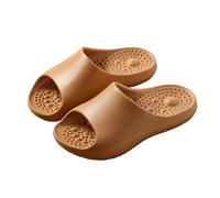 HAGJII Pantofole Per Digitopressione Bagno E Doccia Pantofole Da Massaggio Sandali Per Riflessologia Plantare Sollievo Dal Dolore Rilascio Miofasciale Scarpe Da Massaggio(Brown,40-41 EU)