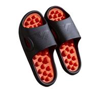 HAGJII Pantofole Per Digitopressione Suola Antiscivolo Pantofole Da Massaggio Sandali Da Bagno Scarpe Da Massaggio Sollievo Dal Dolore Neuropatico(44-45 EU,Nero)