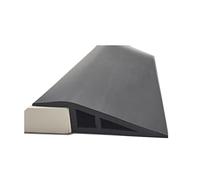 HAGJII Striscia Di Soglia Universale Multifunzionale Tappeto Soglia Di Dislivello Pavimento Autoadesivo Per Dislivelli Profilo Di Transizione(7-10MM(3.5CM)_BLACK)