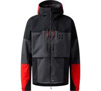 HAGLÖFS Haglofs Spitz Gtx Pro Ii Jacket M - Uomo - Nero / Grigio / Rosso - Taglia S- modello 2026