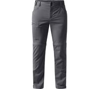 Haglöfs - Pantaloni di escursionismo resistenti - Lite Standard Zip-Off II Pant M Magnetite per Uomo in Pelle - Taglia 50 FR - Grigio