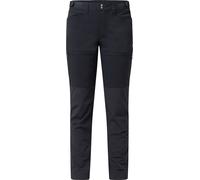 Haglöfs - Pantaloni leggeri, resistenti e idrorepellenti per l'escursionismo - Alert Mid Pant W True Black per Donne - Taglia 38 FR - Nero