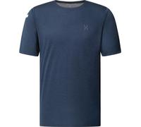 Haglöfs - T-shirt da escursionismo leggero e traspirante - L.I.M Ridge Tee M Tarn Blue per Uomo in Poliestere Riciclato - Taglia L - Blu navy