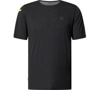 Haglöfs - T-shirt da escursionismo leggero e traspirante - L.I.M Ridge Tee M True Black per Uomo in Poliestere Riciclato - Taglia L - Nero