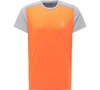 HAGLOFS 605226_4QY L.I.M Tech Tee T-Shirt Uomo Flame Orange/Concrete Taglia S