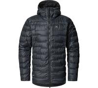 Giacca con cappuccio haglofs roc flash down uomo nero