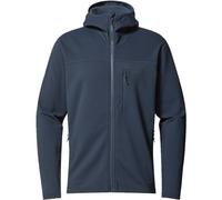 HAGLOFS Rosson Mid Hood M - felpa in pile - uomo 2XL Blue man Recycled Polyester,Bluesign