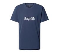 HAGLOFS Outsiders M - T-shirt - uomo S Blue man Recycled Polyester,Cotone Organico/Biologico