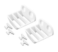 HAGNA 2 Pezzi Supporto A Forbice Per Ikea Skadis, Bianco In Pet, Progettazione A Tre Piani, Perfetto Per Organizzare Pareti Forate, Per Cucina, Ufficio, Camera Da Letto