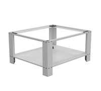 HAGO 24 | Base per lavatrice 63 x 54 x 32 cm | Bianco | Base 40 cm di altezza | Ripiano | Piedini in gomma | Protegge la schiena | vano portaoggetti | Portata 150 kg | Protezione dalle vibrazioni
