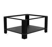 HAGO 24 | Base per lavatrice 63 x 54 x 32 cm | Nero | Base 40 cm di altezza | Ripiano | Piedini in gomma | Protegge la schiena | vano portaoggetti | Portata 150 kg | Protezione dalle vibrazioni