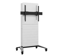 Hagor CON-Line® M Lift Espositore multimediale mobile con sistema di sollevamento per schermi da 55-75", regolabile elettricamente in altezza