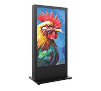 Hagor HP chiosco 75″ FS supporto a colonna indoor con posizionamento flessibile | supporto singolo | formato ritratto | diagonale display: 75″