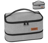 HAGOT 7.5L Borsa Termica, Porta Pranzo Termico Riutilizzabile per Uomini Donne Bambini, Termica a Tenuta Stagna per Picnic, Scuola, Lavoro (Nero)