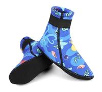 HAGOT Calzari Neoprene Bambini，Calzini da Muta in Neoprene da 3 mm, Calzini Termici per Bambini, Antiscivolo e Antigraffio da Sub per Piscina, Spiaggia, Immersioni e Snorkeling