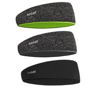 HAGOT Fascia Capelli Uomo Confezione da 3, Multisport Antisudore ad Asciugatura Rapida, Massimo Comfort Traspirante per Corsa, Ciclismo, Basket, Tennis e Allenamento Fitness