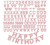 HAGOT Ghirlanda per feste di compleanno, decorazioni per feste, striscione riutilizzabile, per feste di compleanno, matrimoni, all'aperto e al chiuso