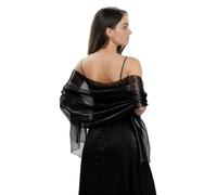 HAGOT Stola Elegante Donna Cerimonia, Per Sposa Damigella Cerimonia Matrimonio Serata, Champagne Gold