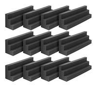Hagsnec 12Pcs Acustici Trappola per Basso Angolo Studio Schiuma Isolamento Pad Pannello Parete Blocco Angolo per Studio o Teatro