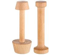 Hagsnec 2 Pezzi Tart Tart Tamper Set Tart Pan Stampi In Legno Crostate Tart Tamper Pasticceria Strumenti Tart Tamper FAI DA TE Torta Pasticceria Strumenti