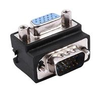 Hagsnec Adattatore ad angolo retto M/F da a femmina VGA a 15 pin