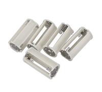 Hagsnec Porta seriale cilindrico, 3 x 1,5 V, batteria AA, supporto in plastica, 5 pezzi