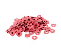 Hagsnec StüCk - Dischi isolanti in fibra isolante, 3 x 8 x 0,7 mm, colore: Rosso