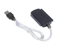 Hagsnec USB 2.0 to IDE SATA 2.5 3.5 Hard Drive Drive Converter Adattatore Nero