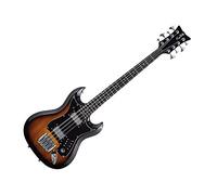 Hagstrom - Basso a 8 corde, nero lucido (H8II-BLK), Tobacco Sunburst