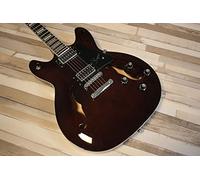 Hagstrom Justin York Super Viking Transparent Brown - Chitarra semiacustica