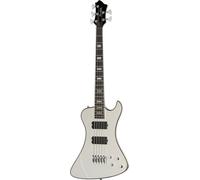 Hagstrom Nekromant 5 White Gloss - Basso elettrico a 5 corde