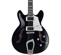 Hagstrom SUVIK-BLK Super Viking Corpo semi-cavo nero