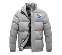 HAGTBFRC Piumino Leggero Uomo Hu.sa.be.rg, Da Lavoro Maniche Lunghe Antivento Giacca, di transizione resistente al freddo per la stagione autunno-inverno, caldo(Grey,M)