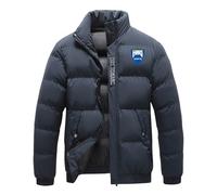 HAGTBFRC Piumino Leggero Uomo Hu.sa.be.rg, Da Lavoro Maniche Lunghe Antivento Giacca, di transizione resistente al freddo per la stagione autunno-inverno, caldo(Dark Blue,2XL)